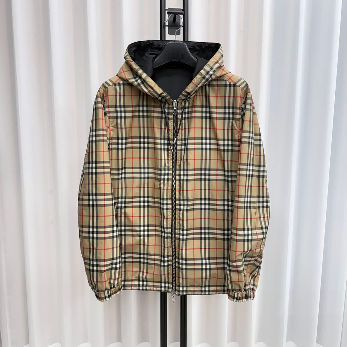 [XL] 버버리 리버시블 체크 바람막이 상품이미지1