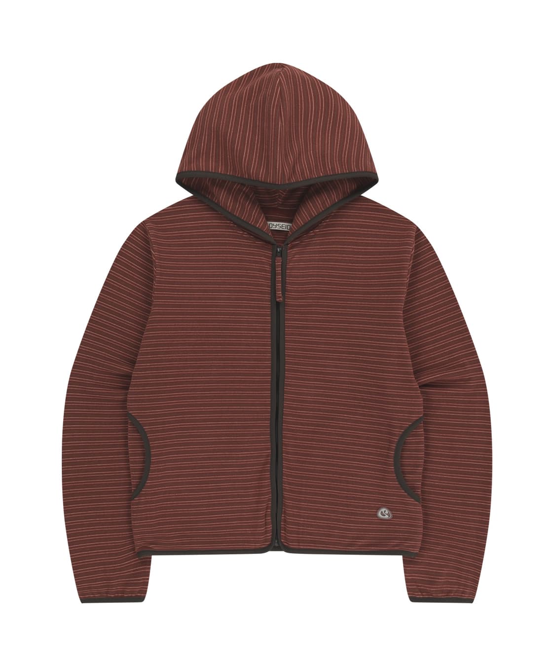코이세이오 STRIPE FLEECE HOOD ZIP-UP RED 상품이미지1