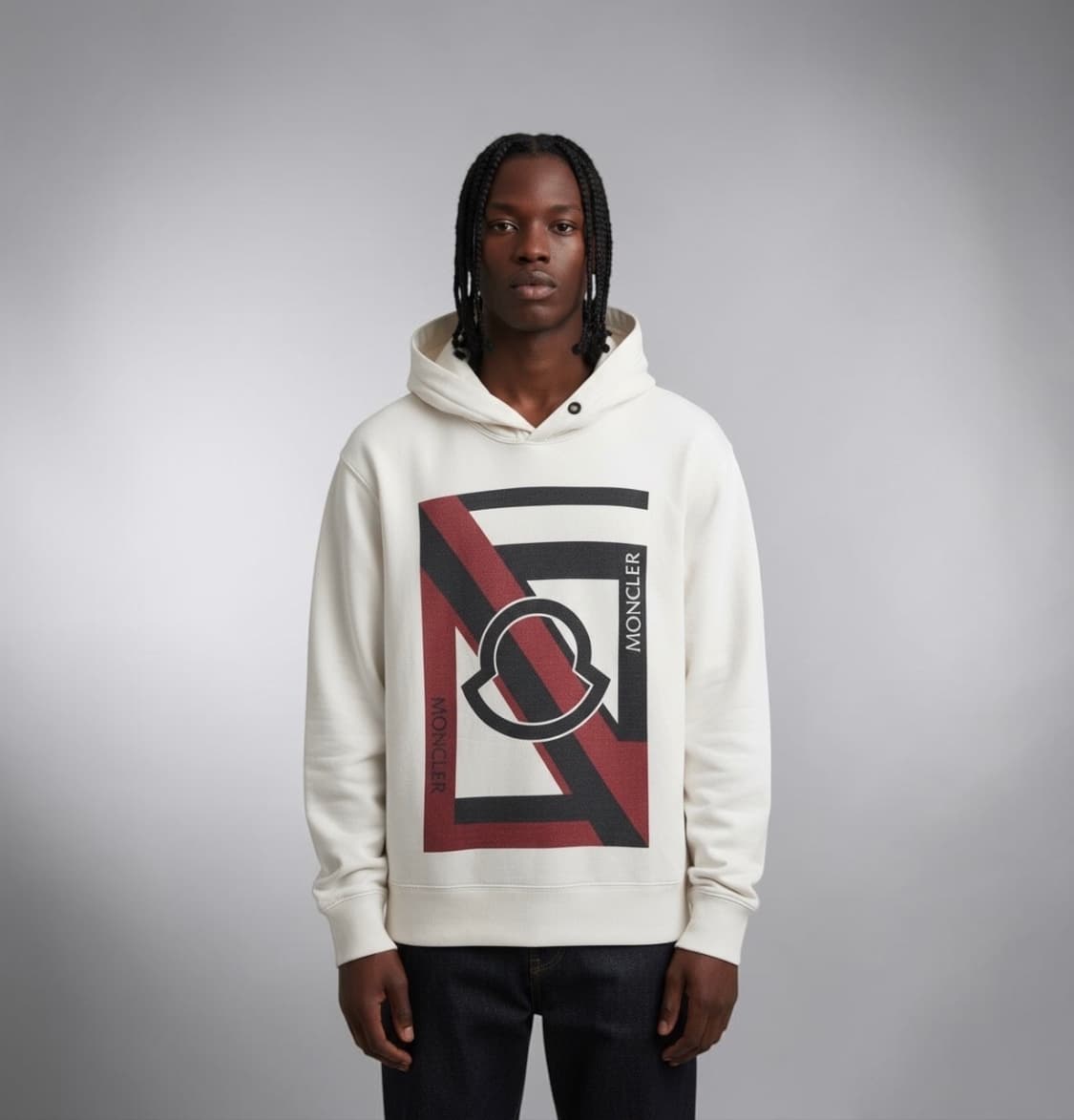 .L/ 몽클레어 지니어스 프린팅 로고 후드티 상품이미지1