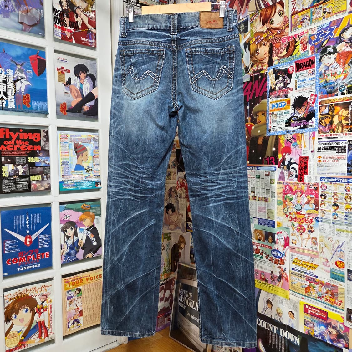 빈티지 워싱 스트레이트 데님 팬츠 상품이미지2