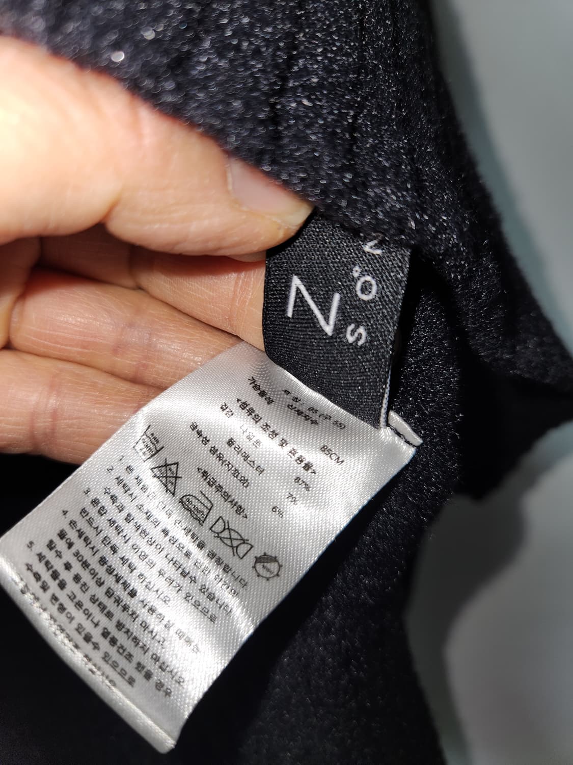 지오송지오 여성 모크넥 니트 스웨터 블랙55 상품이미지5