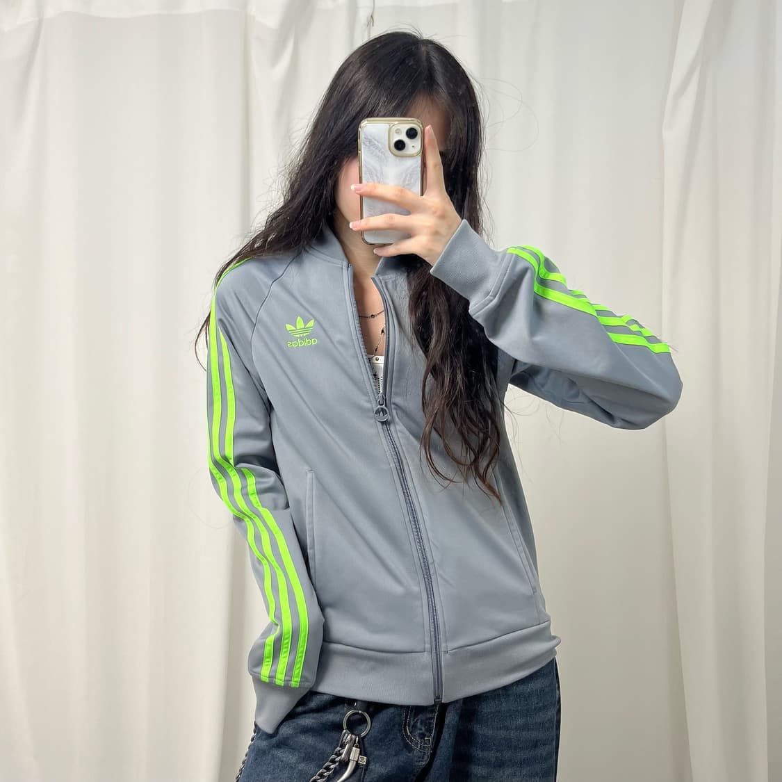 Adidas Superstar gray neon jersey 상품이미지1