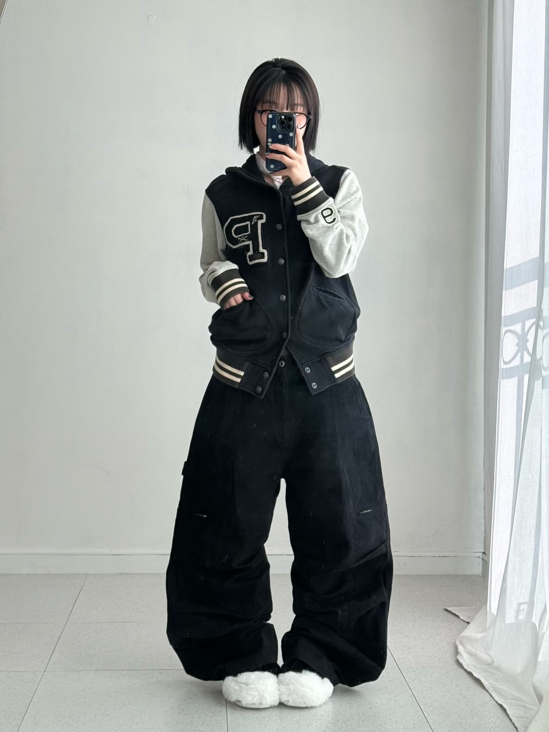 인사일런스 블랙 핀턱 팬츠 상품이미지5