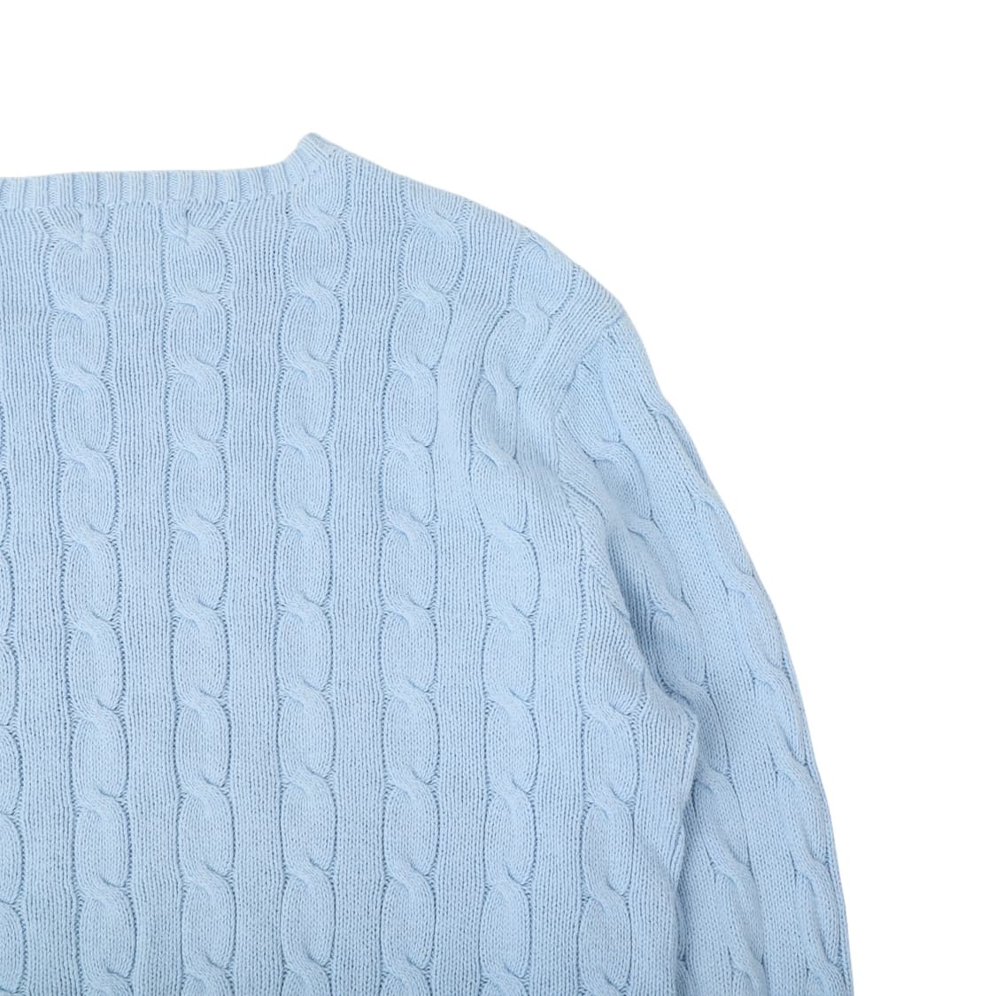 폴로 랄프로렌 라이트블루 케이블 니트 스웨터 상품이미지5