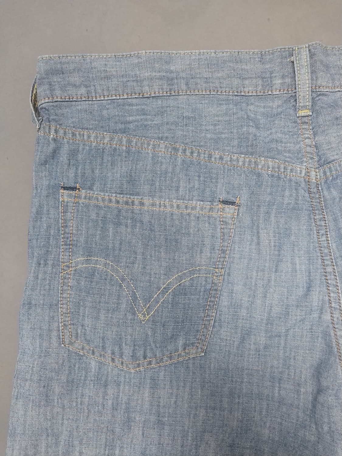 [34] 리바이스 522 R탭 린넨 셀비지 슬림 테이퍼드 쇼츠 반바지 상품이미지8