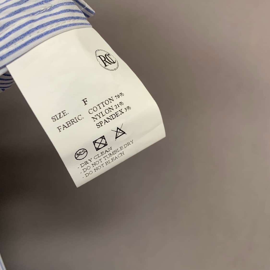 RECTO 렉토 블루 스트라이프 나시 민소매 롱 드레스 원피스 상품이미지8