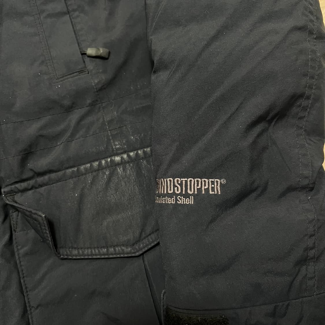 코오롱 스포츠 윈드스토퍼 구스다운 800 후드 롱패딩 [블랙] M/95 상품이미지6