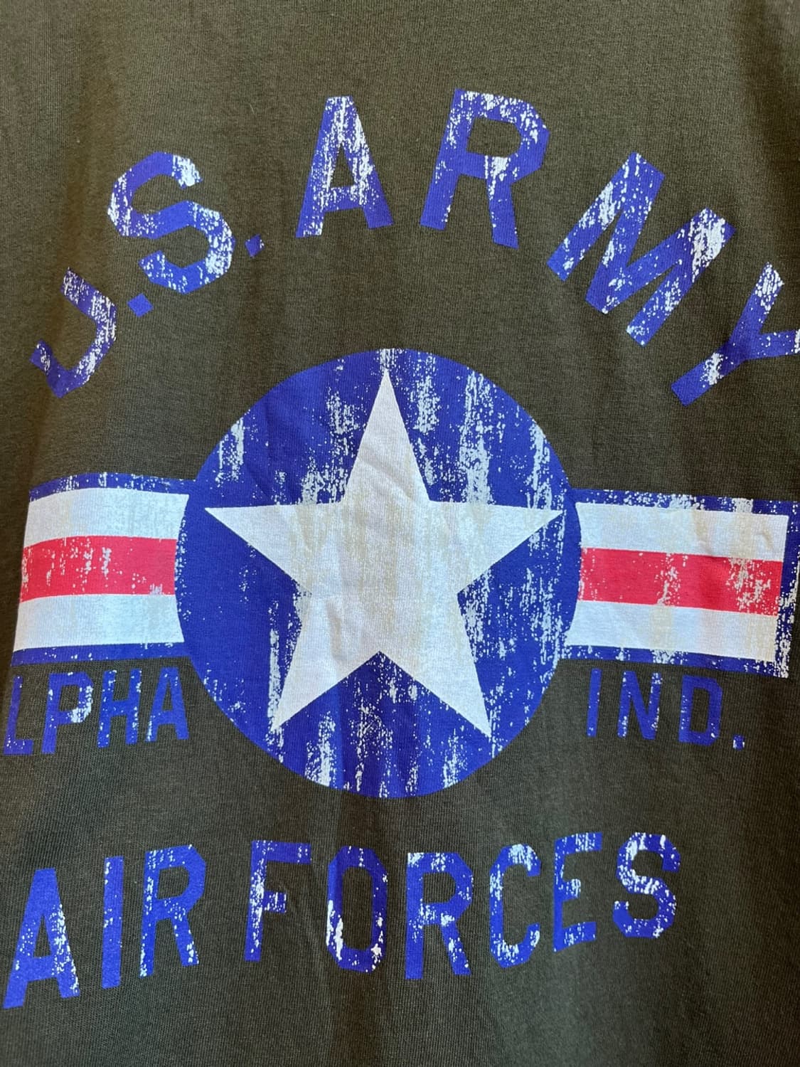 알파인더스트리 US ARMY 반팔 티셔츠 상품이미지2