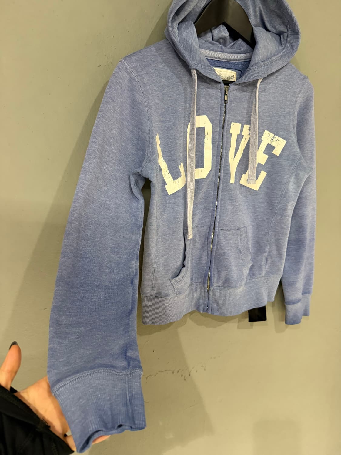 “L O V E" lettering hood zip-up 상품이미지7