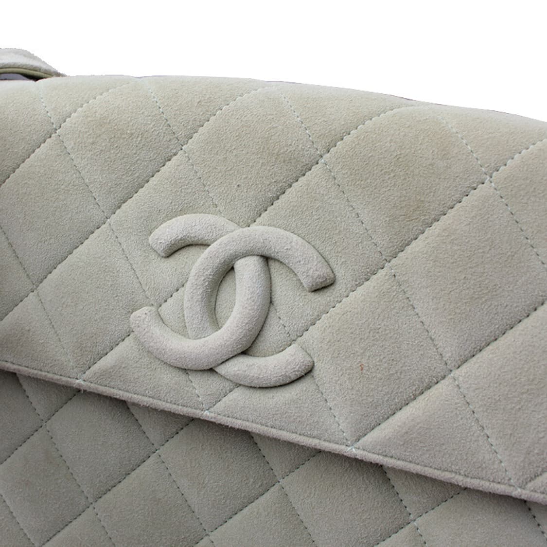 샤넬 스웨이드 퀼팅 민트그린 플랩 크로스백 (7자리9번대) 상품이미지6