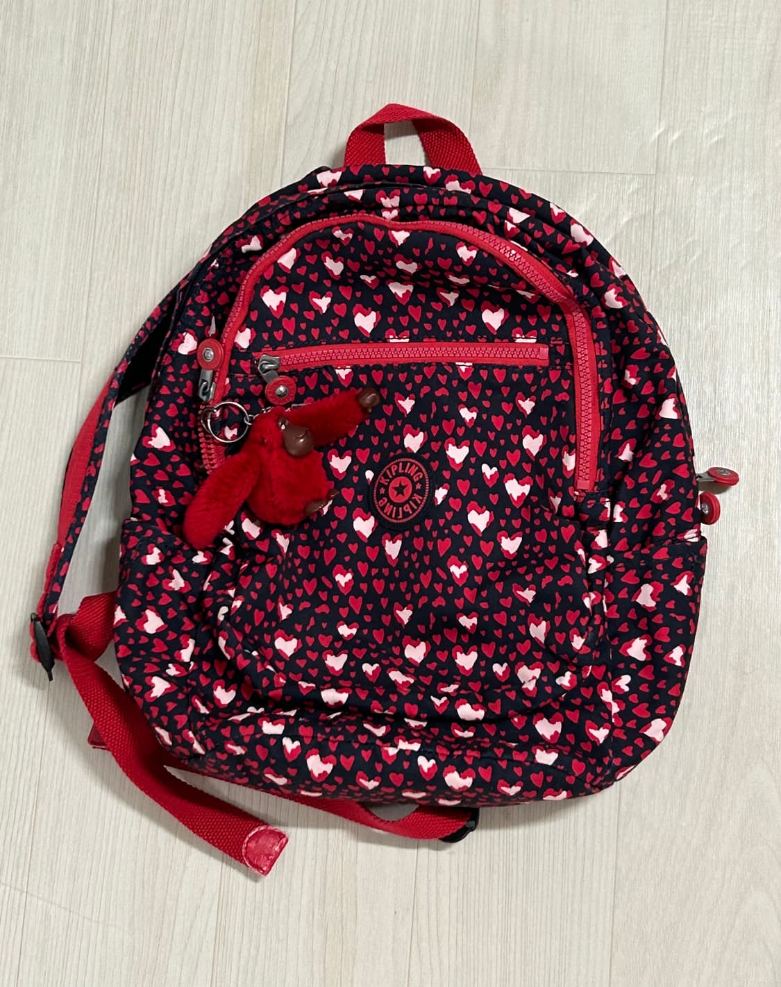 ❤️유일매물 키플링 핑크 하트도트 백팩 ❤️ 상품이미지1
