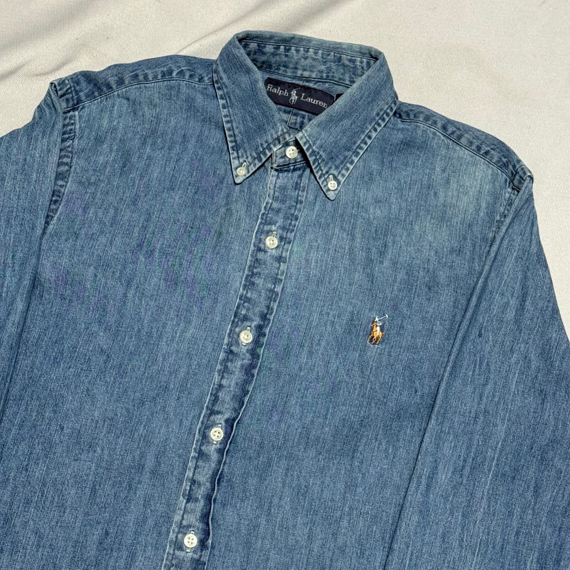 S 폴로랄프로렌 샴브레이 코튼 셔츠 상품이미지1