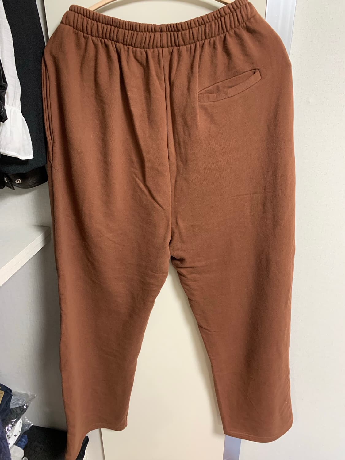 애프터먼데이 스웻팬츠 네이비/브라운 일괄 상품이미지9