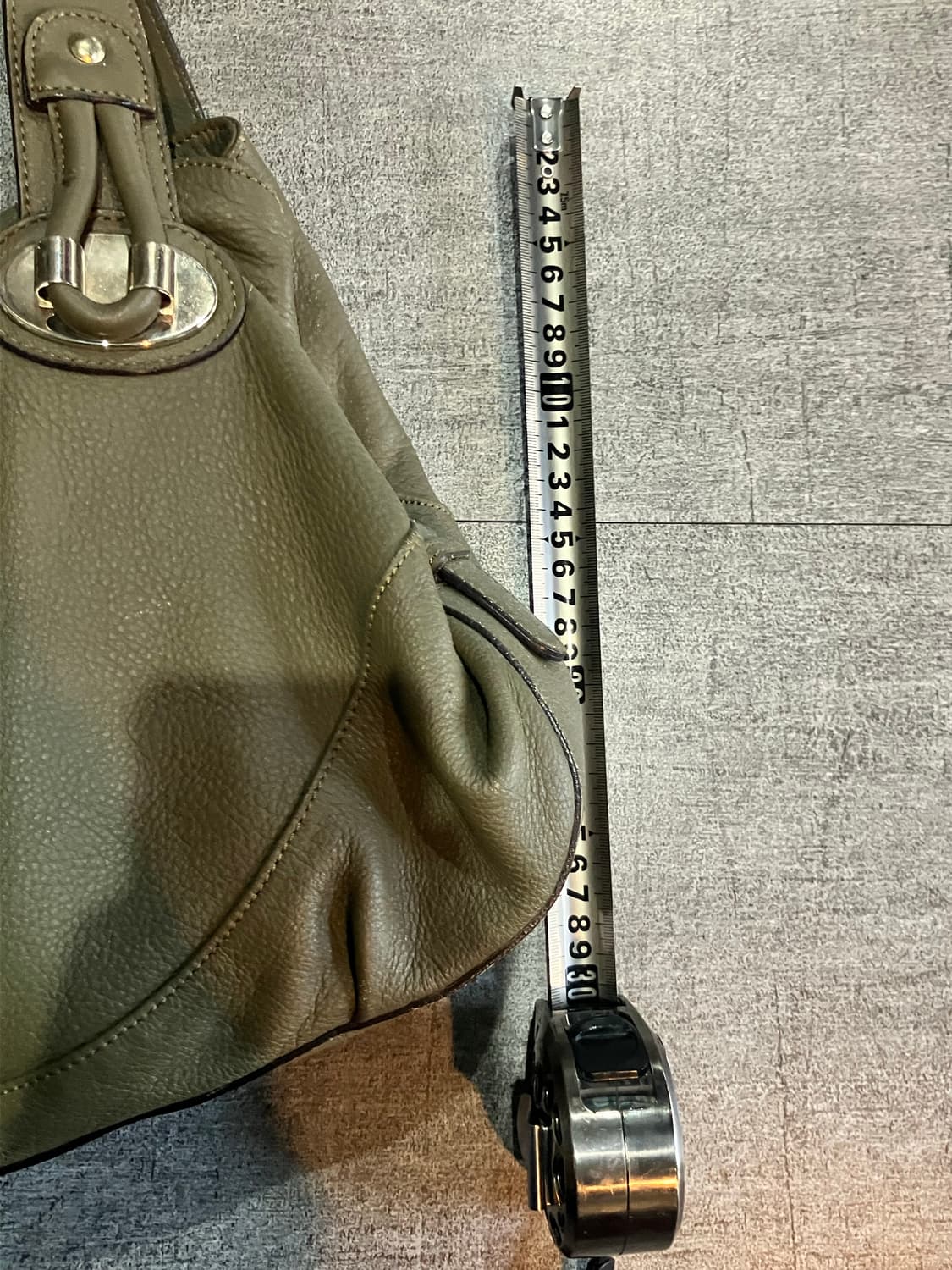 Miumiu 미우미우 핀터깔y2k 웨스턴 숄더백 카키 상품이미지4