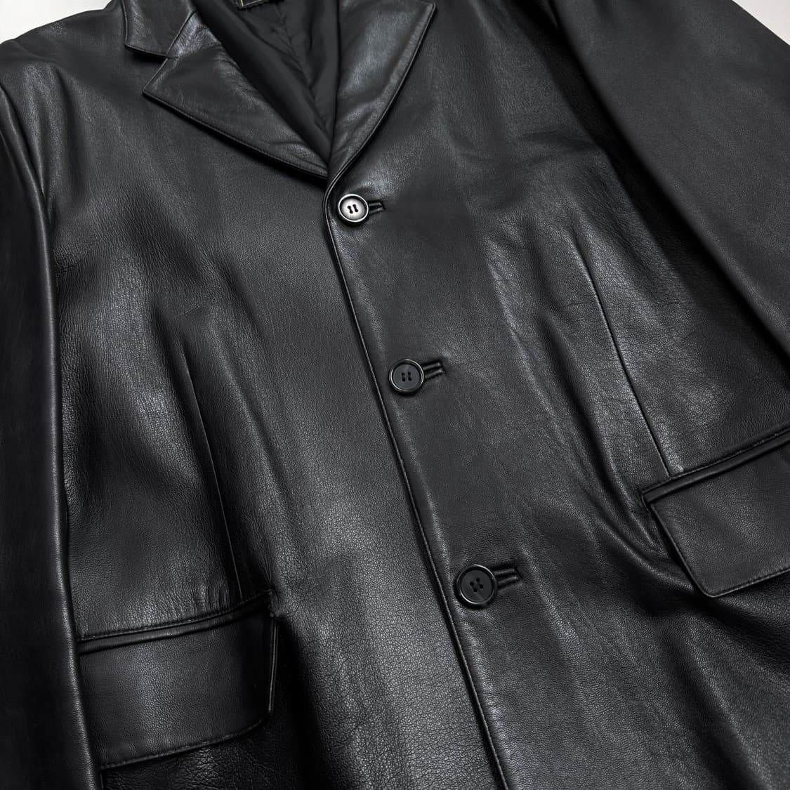 빈티지 양가죽 리얼레더 가죽 블레이저 자켓 상품이미지5