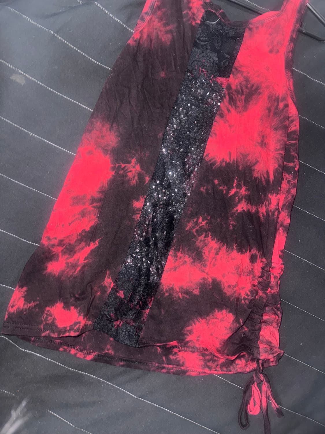 갸루빈티지 펑크룩 큐빅 나시 상품이미지4