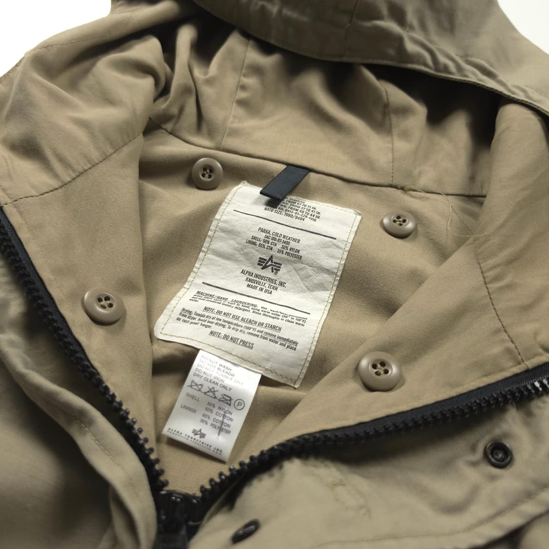 알파인더스트리 USA 미군 복각 콜드웨더 필드 자켓 (L) 상품이미지5