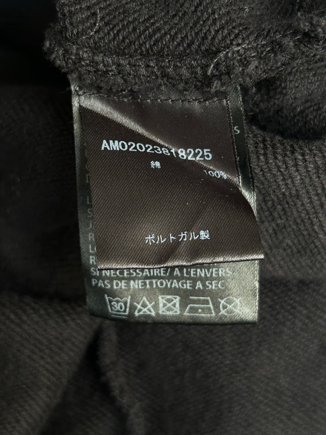 Ann demeulemeester 블랙 비대칭 코튼 셔츠 상품이미지3