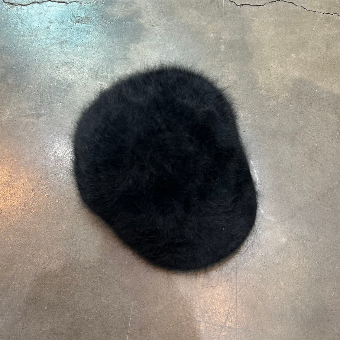 블랙 앙고라 헌팅캡 상품이미지2