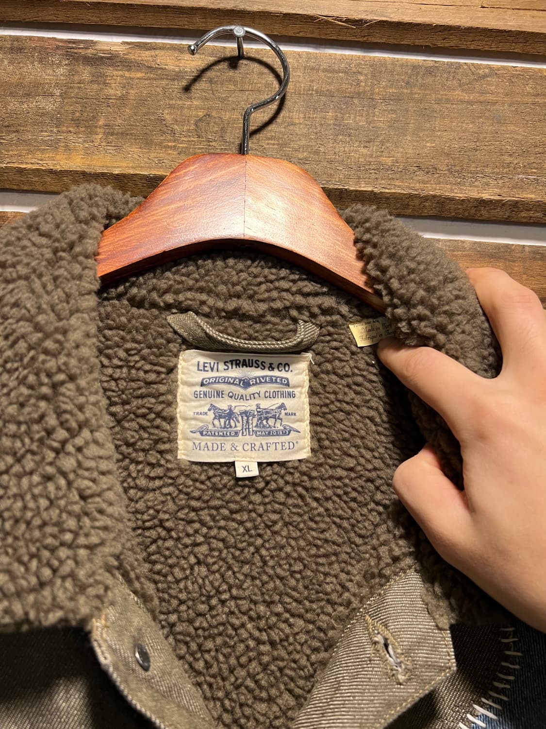 [XL]리바이스 LMC 사시코 커스텀 2세대 데님 트러커 쉐르파 자켓 상품이미지2