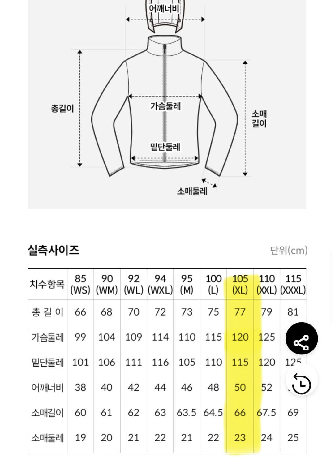 노스페이스 바람막이 시티 클래식 자켓 XL  상품이미지10
