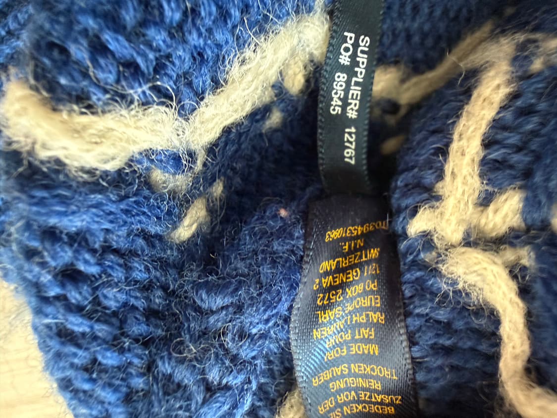 Polo Ralph Lauren RUGBY 인디언 니트 M 95-100사 상품이미지5