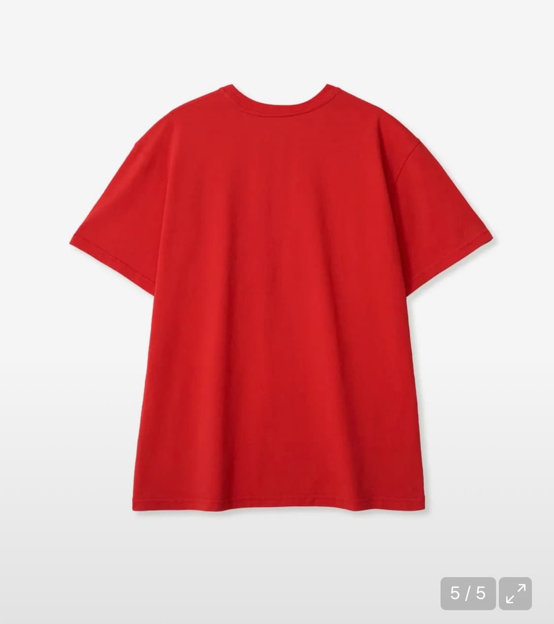 aeae 에이이에이이 핏어팻 티셔츠 레드 1size 상품이미지4