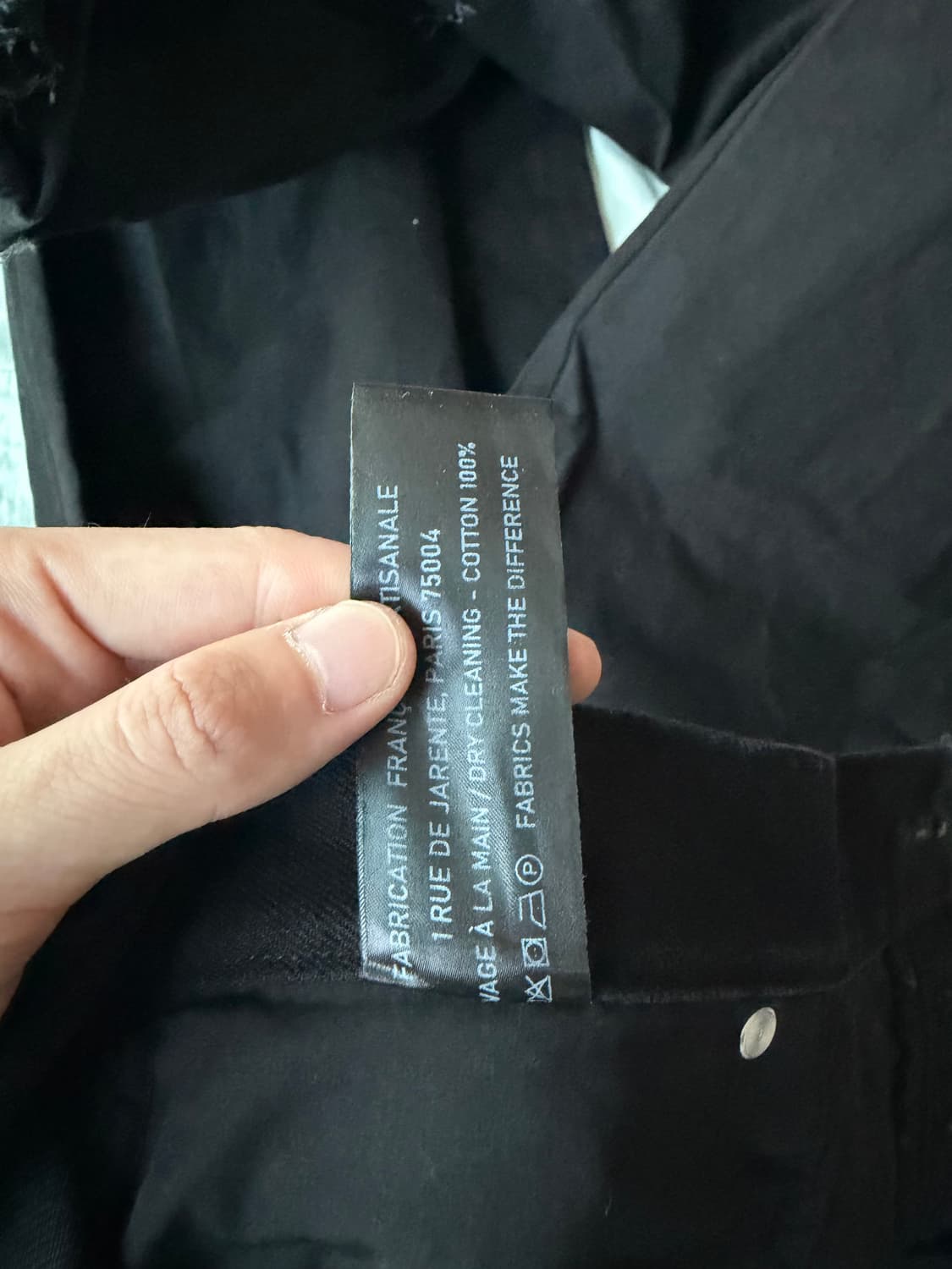 PARADOXE 파라독스 빅 배기 블랙 데님  46사이즈 상품이미지5