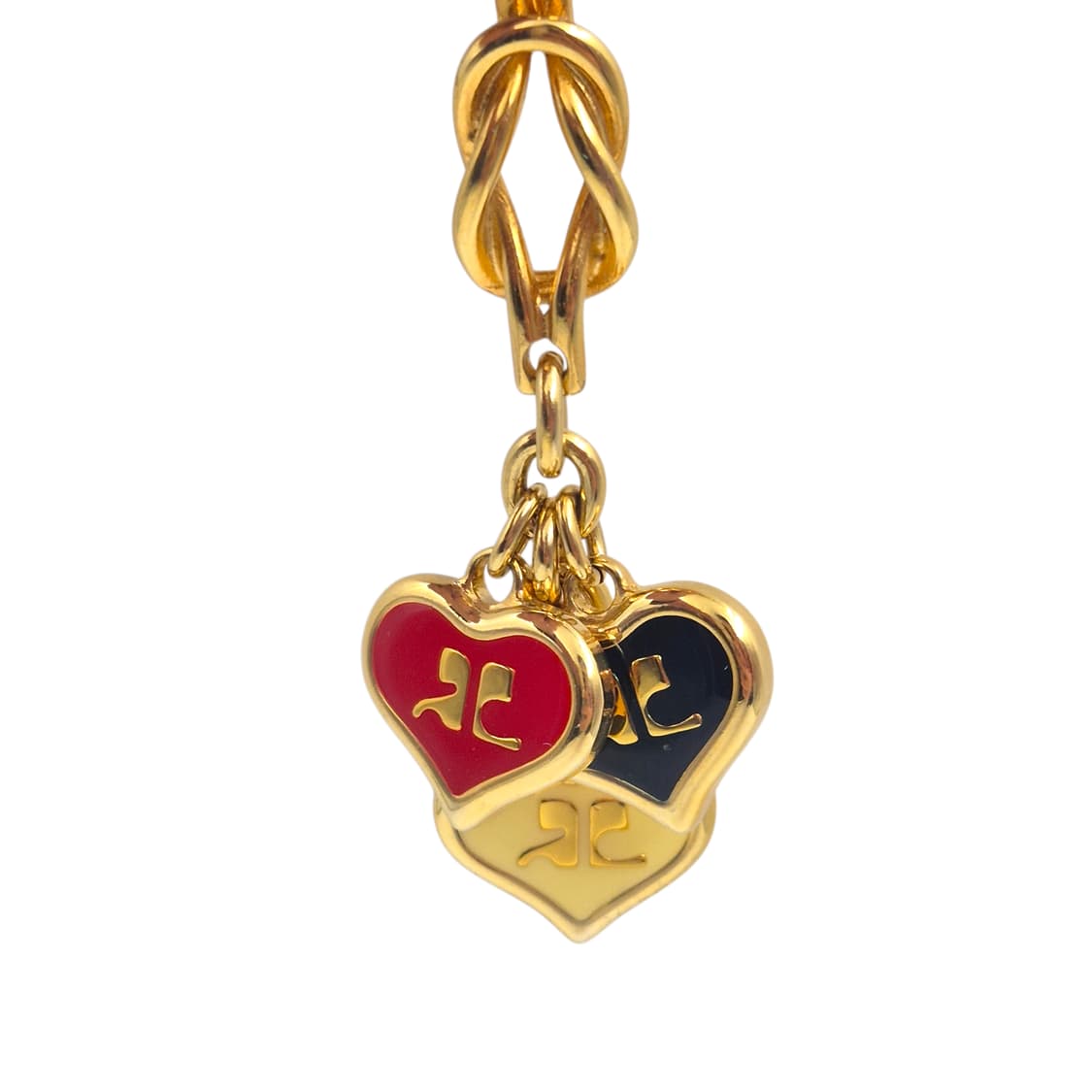 90s 꾸레쥬 프렌치 하트 트럼프 레이어드 키링 상품이미지5