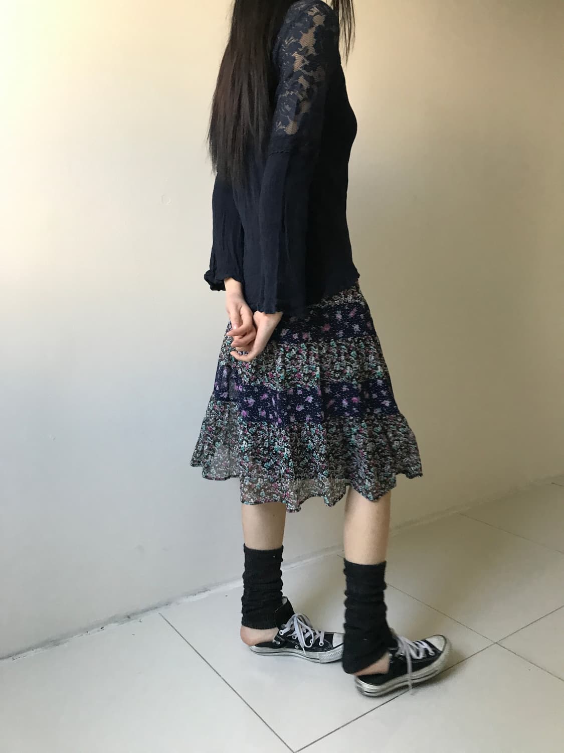 Floral midi skirt 상품이미지8