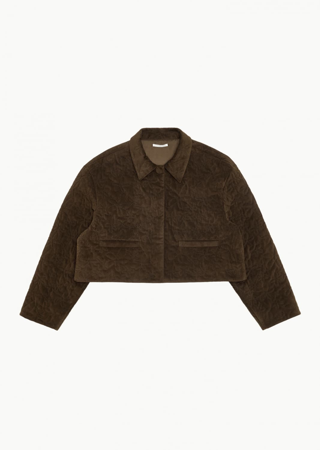 아모멘토 플라워 퀼티드 벨벳 자켓 상품이미지1