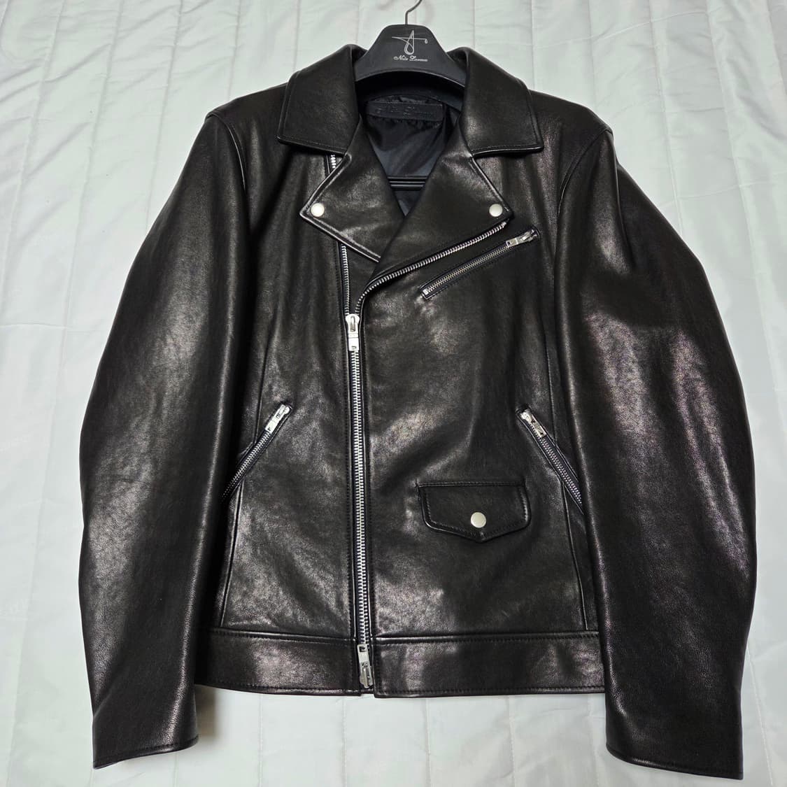 [48]느와르라르메스 더블라이더 양가죽자켓 블랙 약105 상품이미지1
