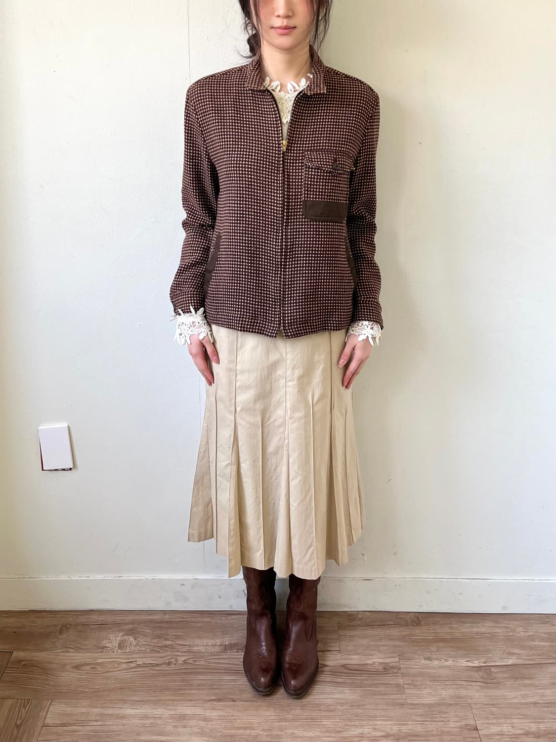 90‘s SIMPLE LIFE 도트 바라쿠나자켓 상품이미지9