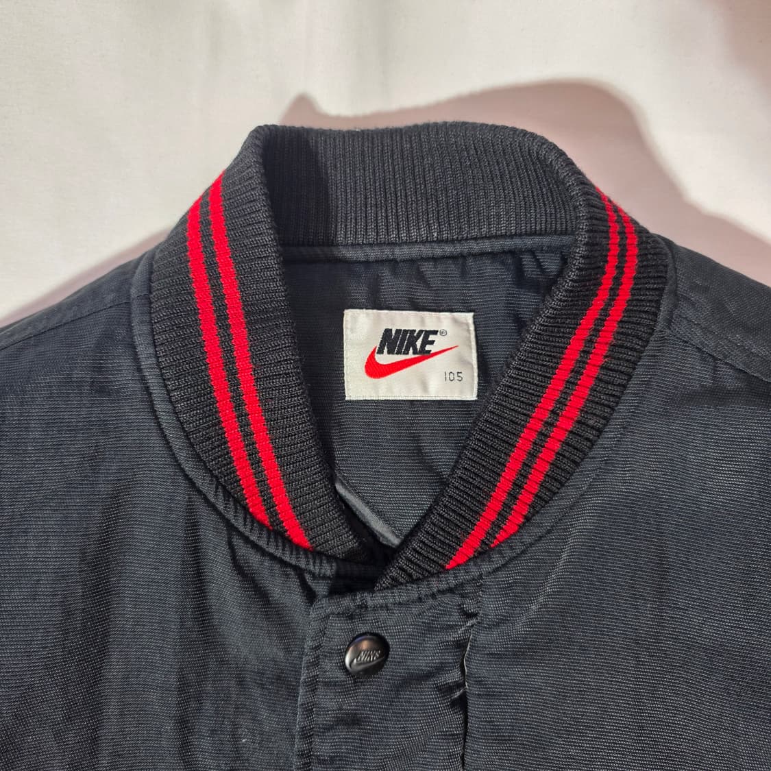 [105]나이키 90s 올드스쿨 박찬호 바시티 자켓 블랙 상품이미지2
