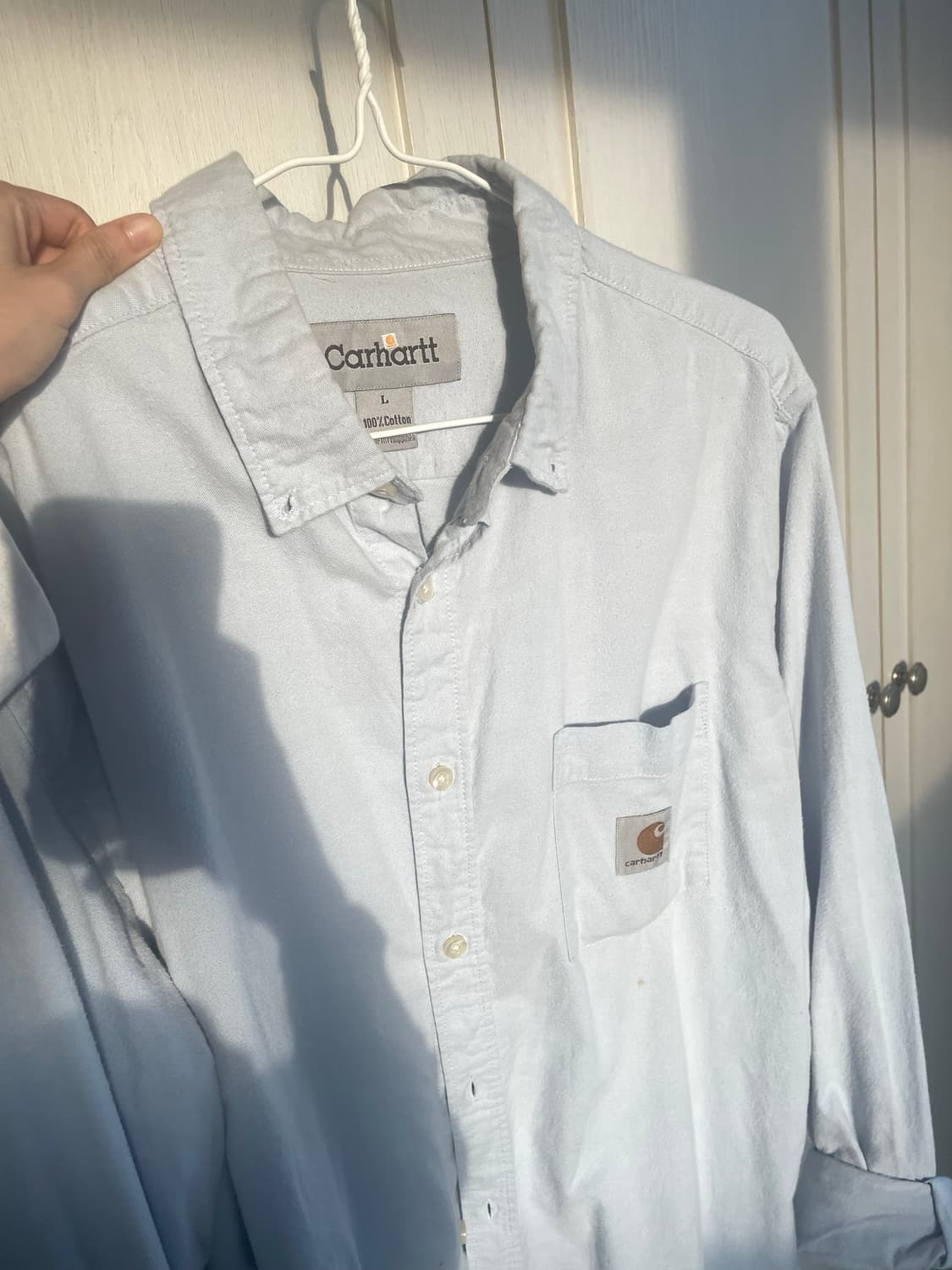 칼하트 셔츠 L 파스텔하늘 상품이미지1