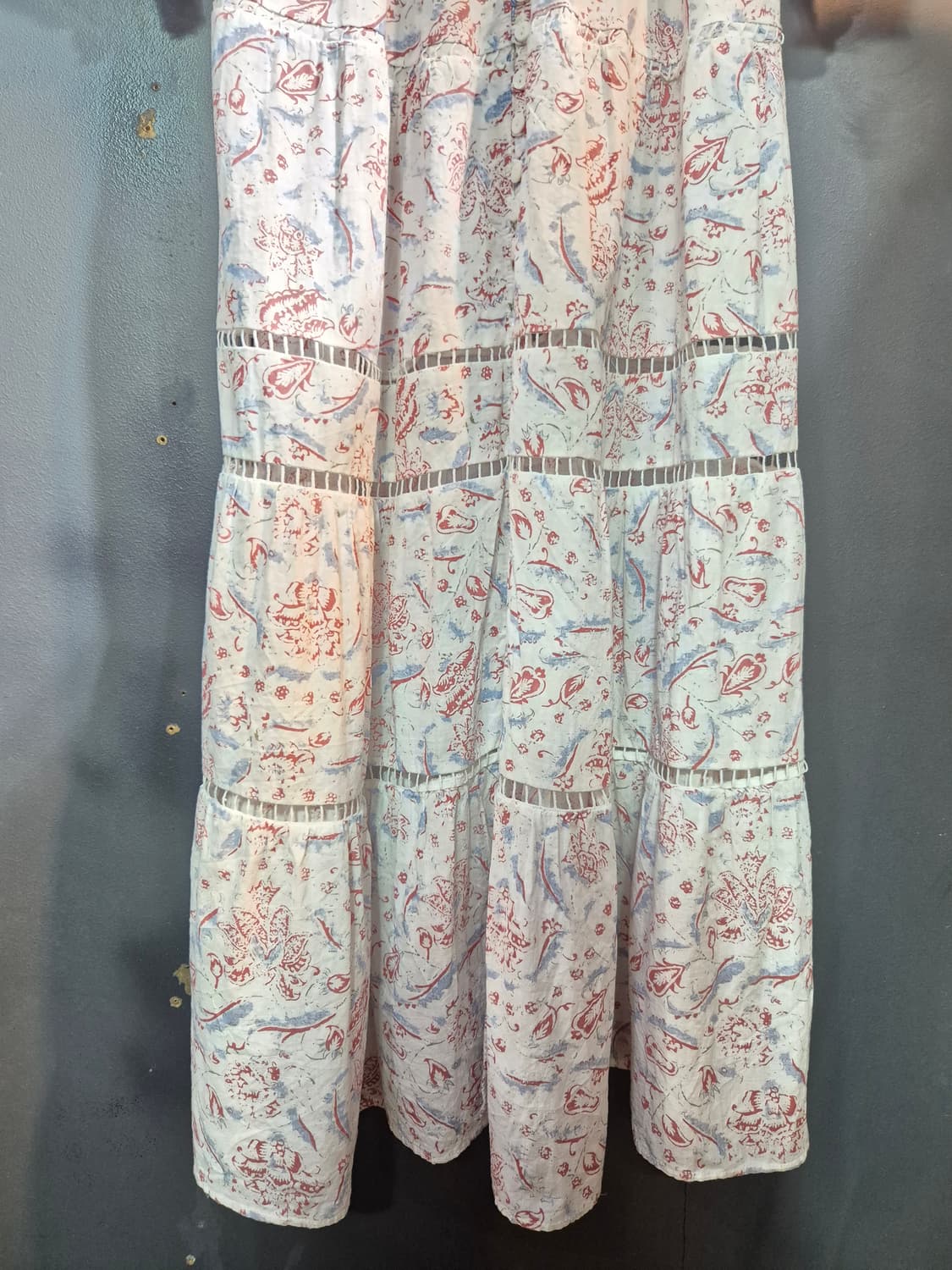 플라워 패턴 롱 원피스 55 66 상품이미지7