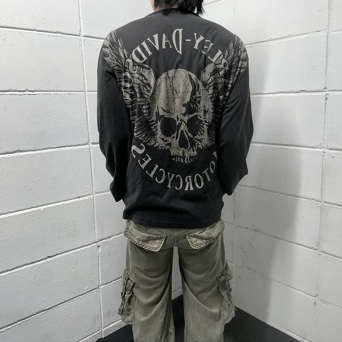 Harley Davidson back skull sleeve 상품이미지1
