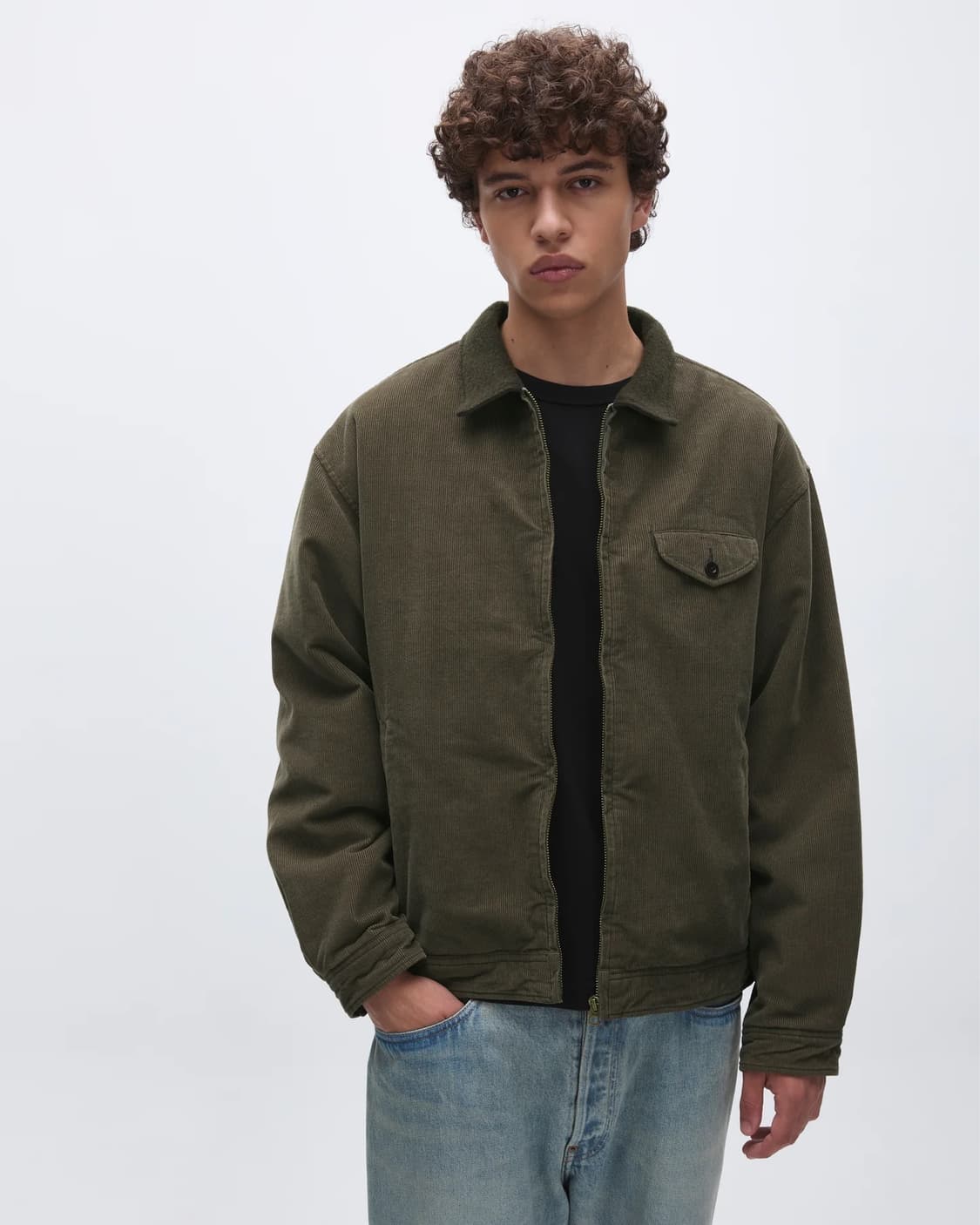 25FW 카키스 Khakis 코듀로이 스윙 자켓 xl 다크 올리브 상품이미지3