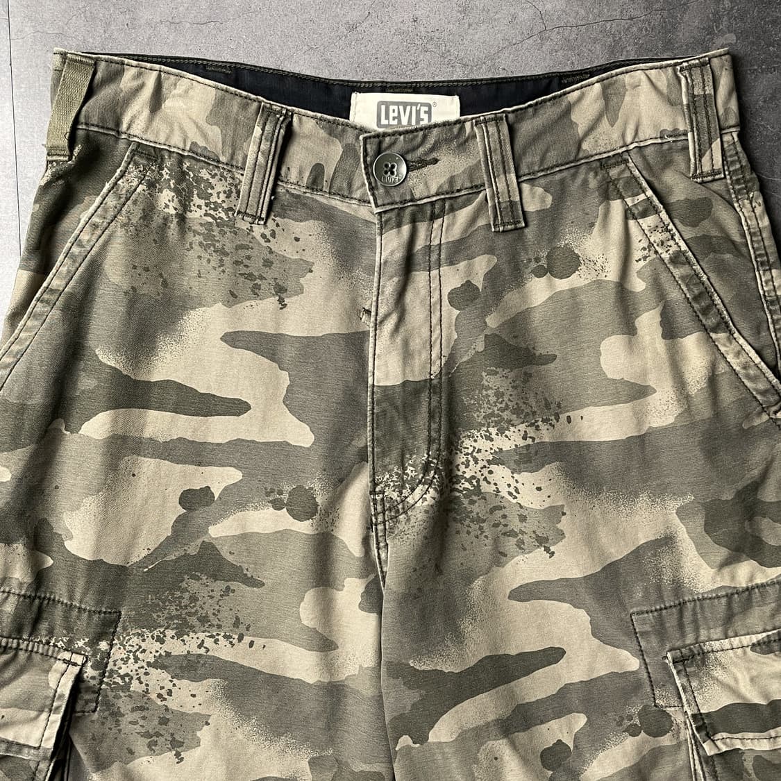 LEVI'S 00s 리바이스 카모 카고 하프팬츠 A01174 상품이미지2