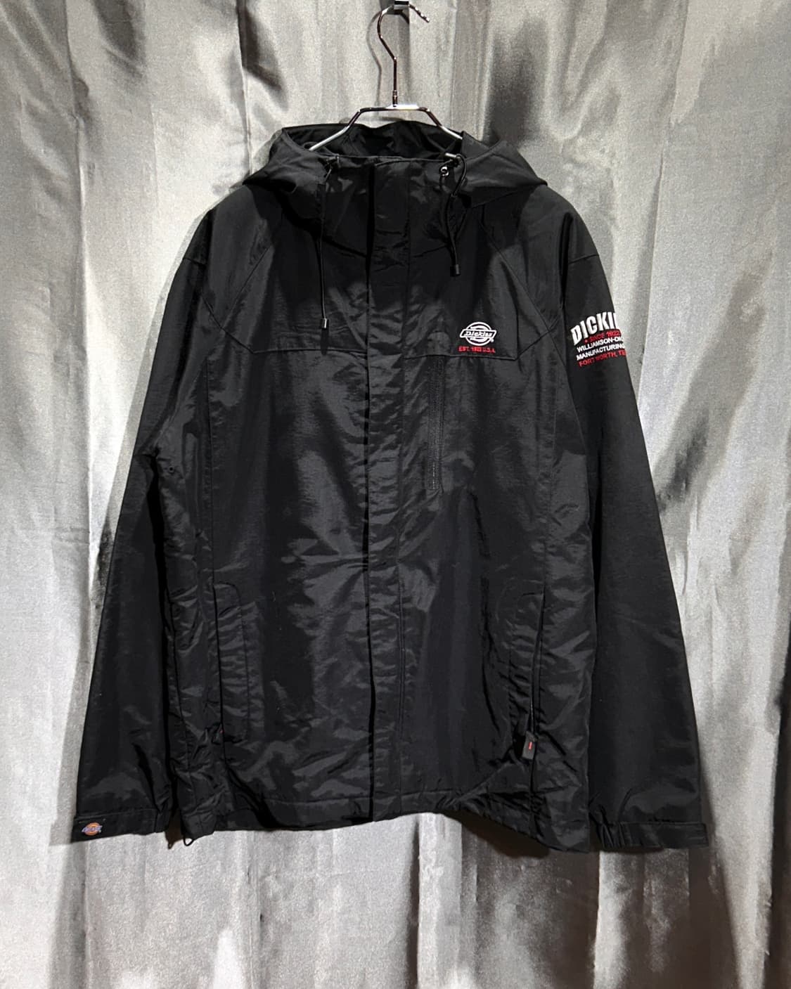 L 디키즈 심볼로고 블랙 후디 바람막이 상품이미지2