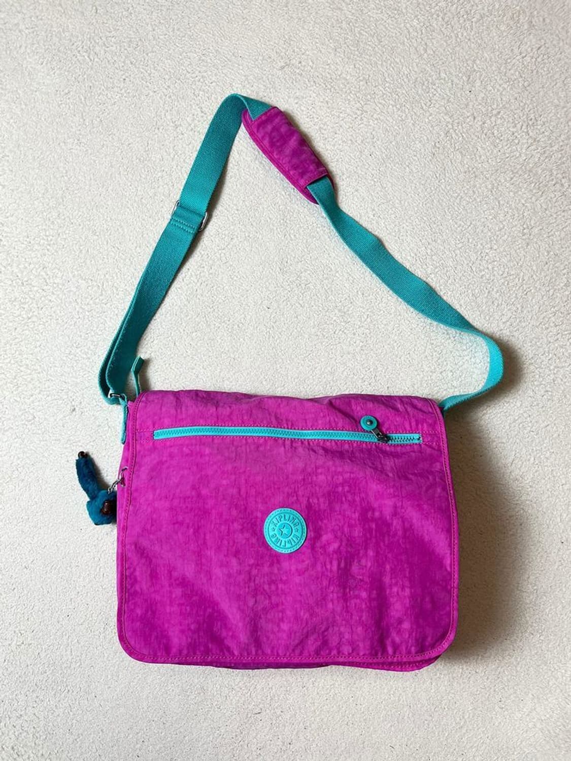 키플링 00's Y2K 핑크 민트 고랄라 크로스백 A1850 상품이미지1