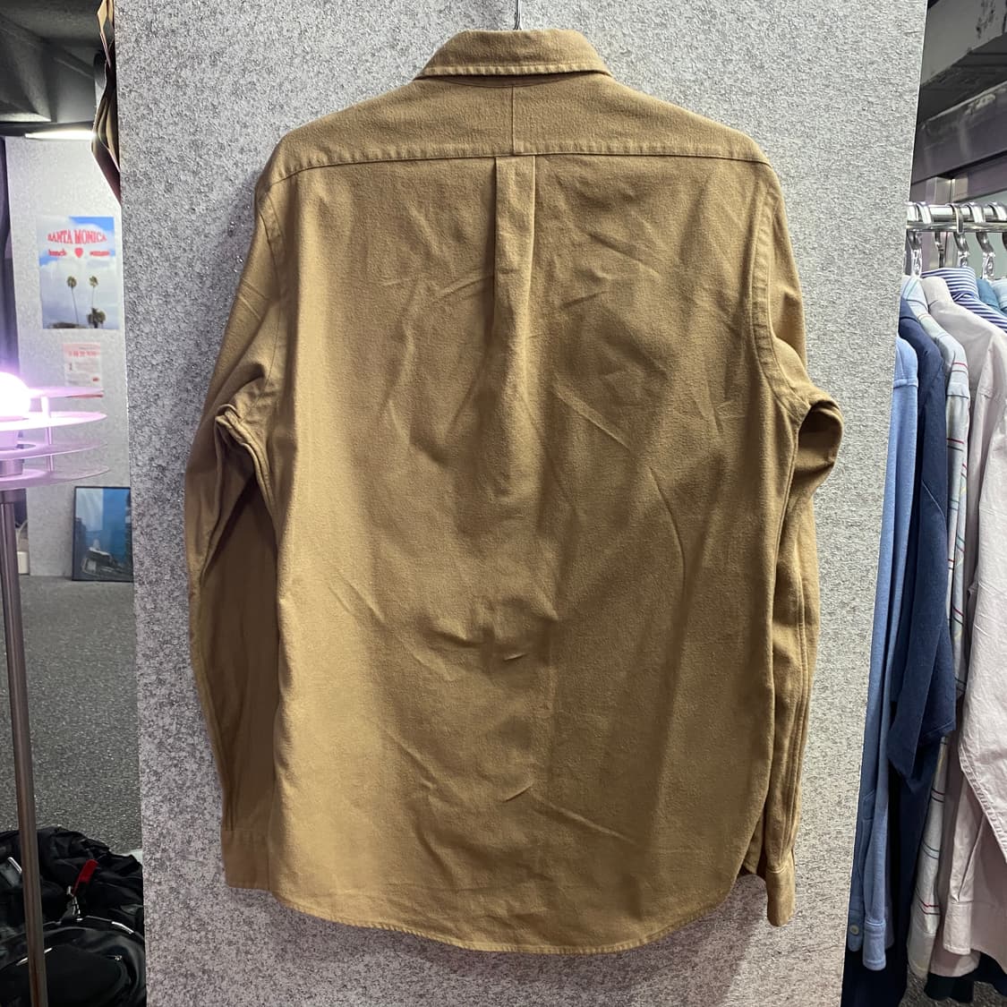 폴로 랄프로렌 포니로고 베이지 옥스퍼드 셔츠 B4117 상품이미지5