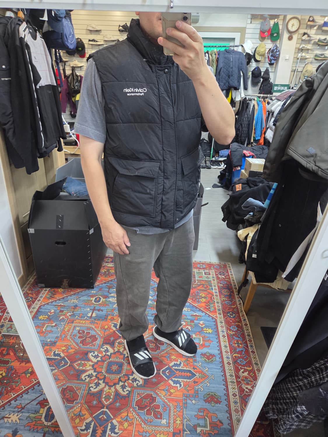 켈빈클라인 퍼포먼스 패딩조끼 xl 상품이미지6