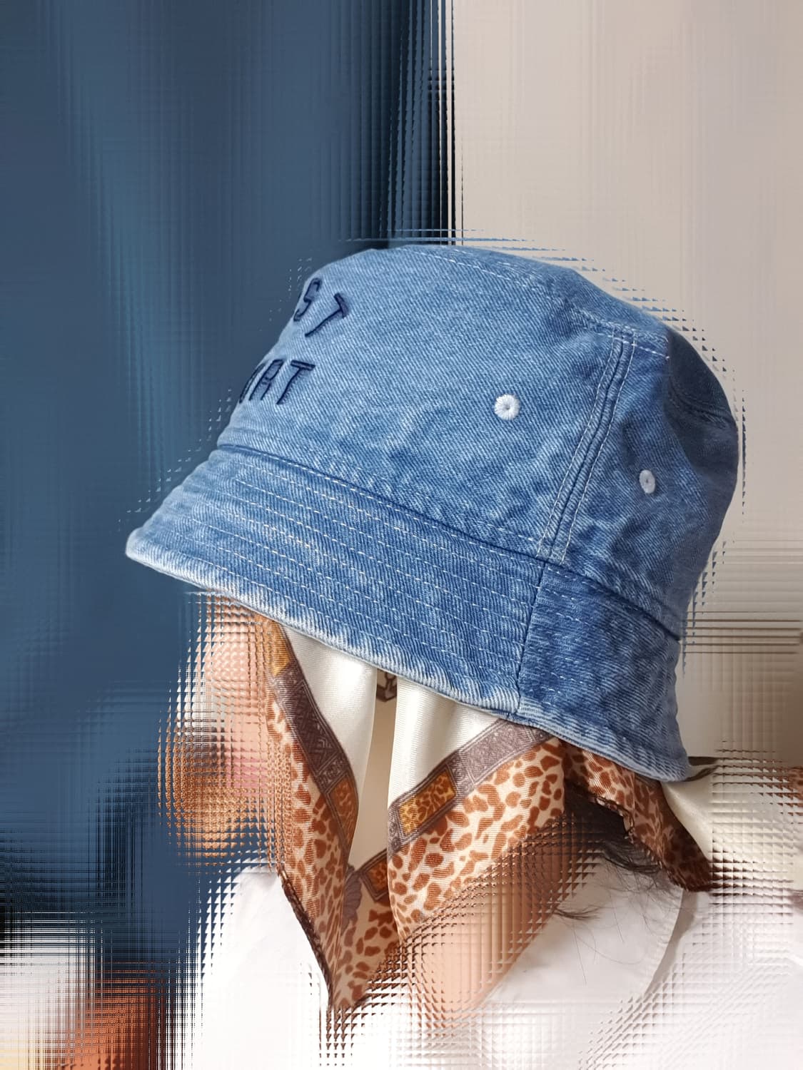 블루 진청 레스트앤레크레이션 벙거지 어부 데님 모자 상품이미지10