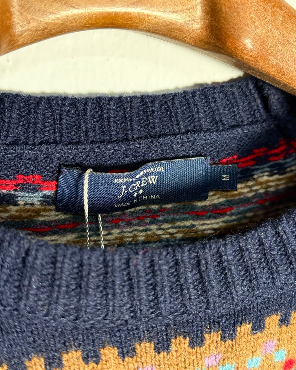 제이크루 램스울 페어아일 스웨터 M 상품이미지5