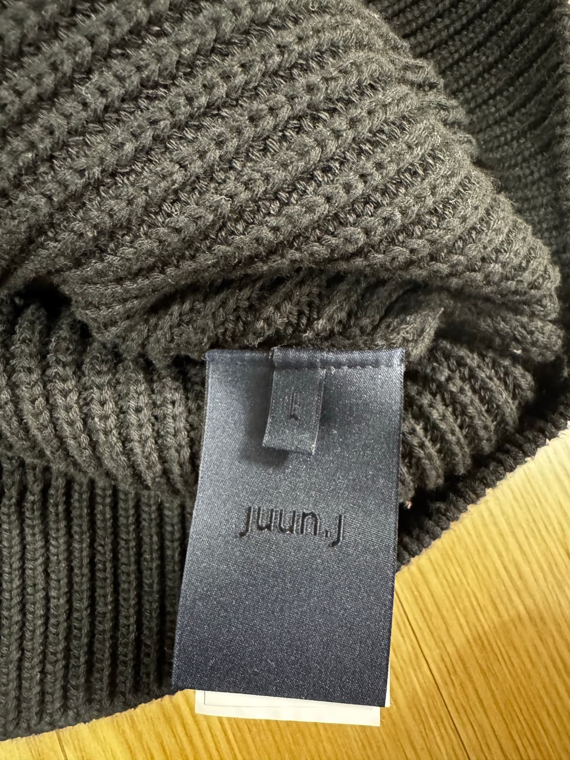 24FW 준지 티칼라 반집업 니트 풀오버 블랙 L JC5151P025 상품이미지4