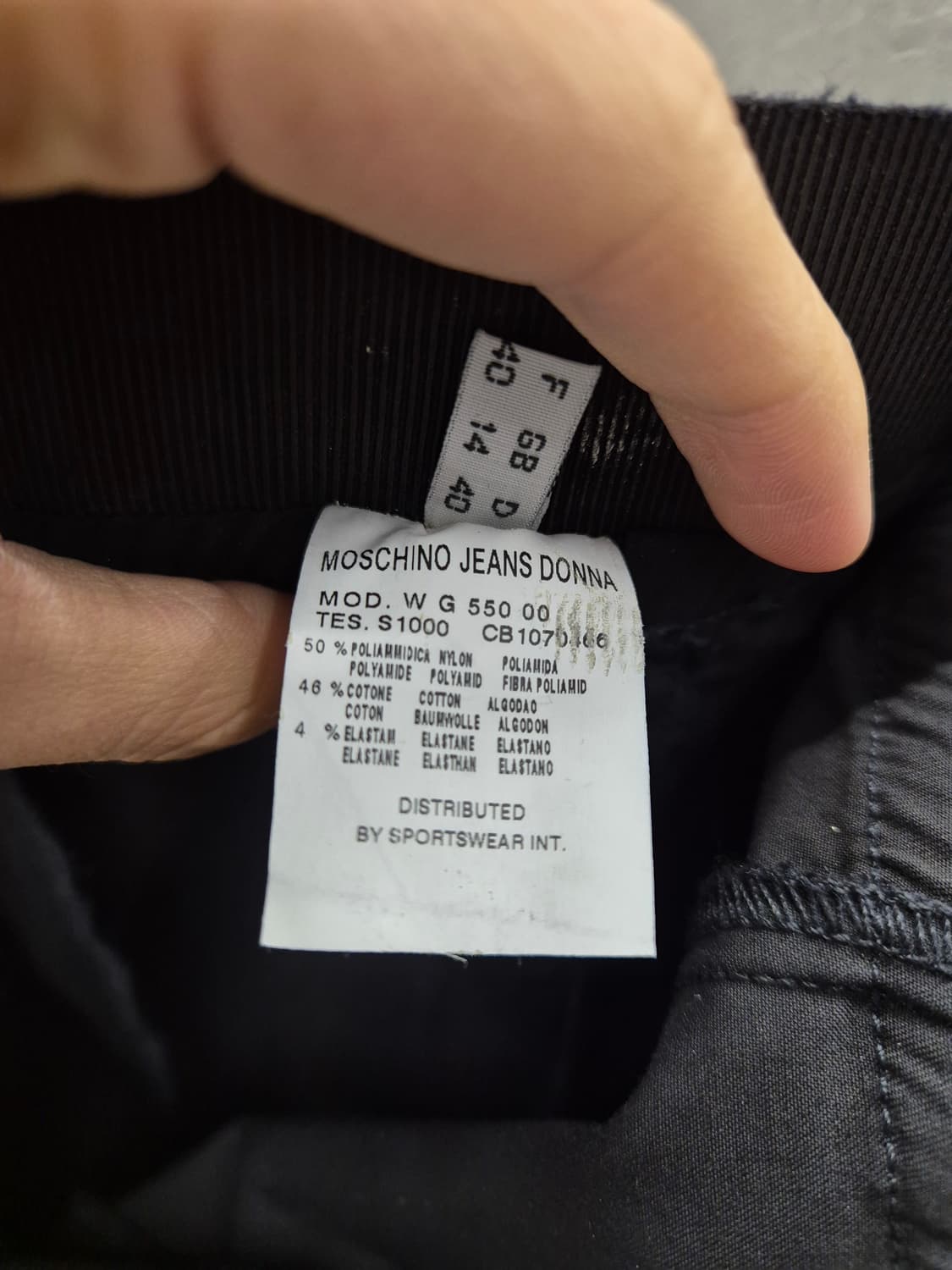 모스키노진스 블랙 스커트 상품이미지8