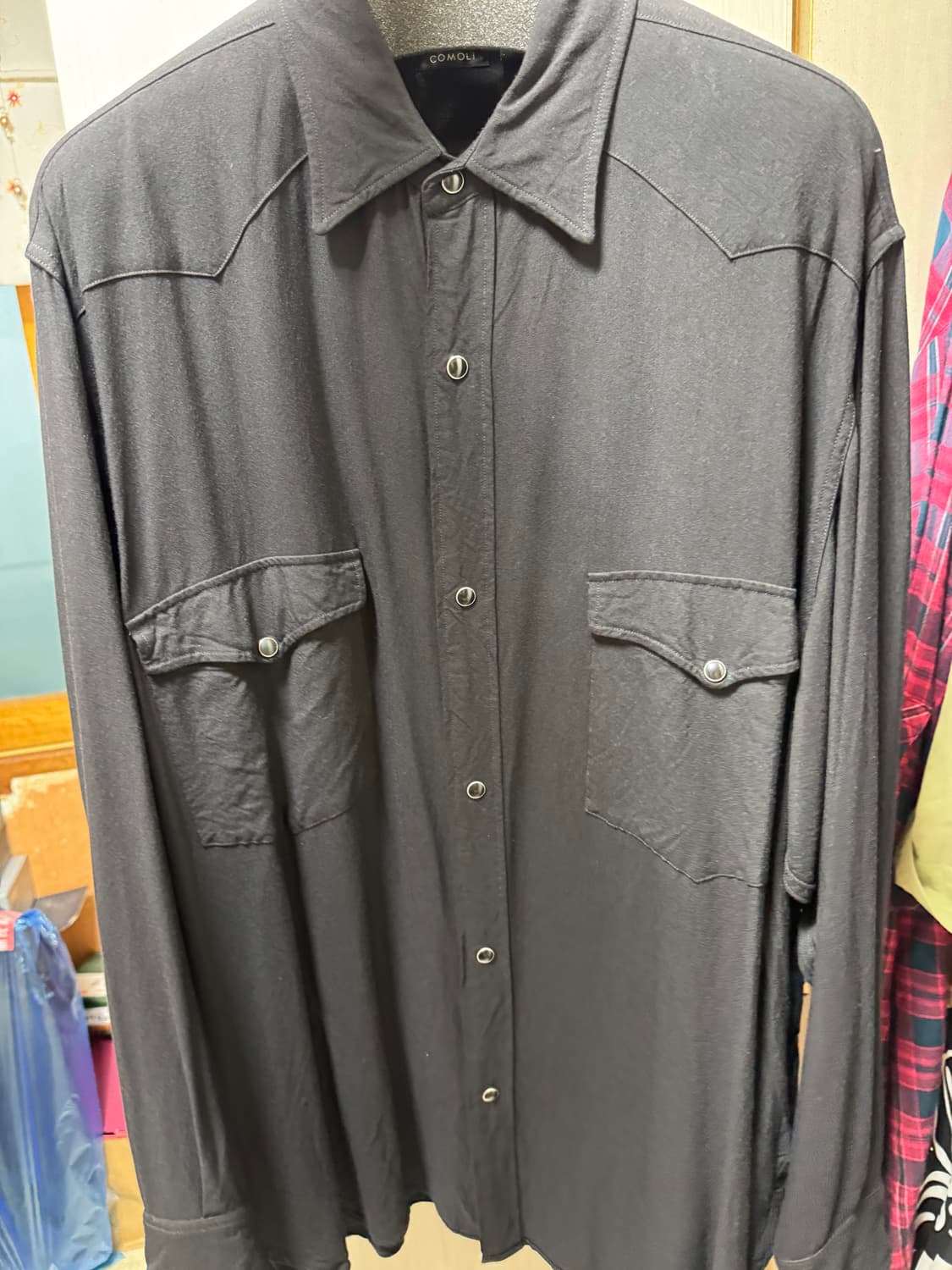 코모리 25fw 웨스턴셔츠 2사이즈 비이커 구입상품. 상품이미지1