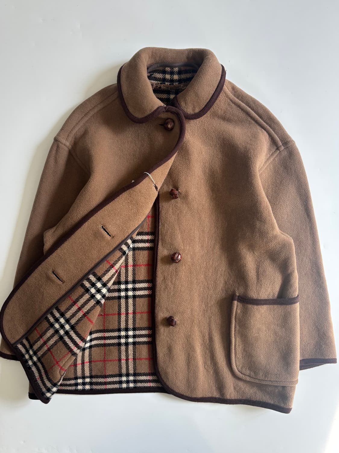Burberry 버버리 클래식 브라운 울 코트 상품이미지6