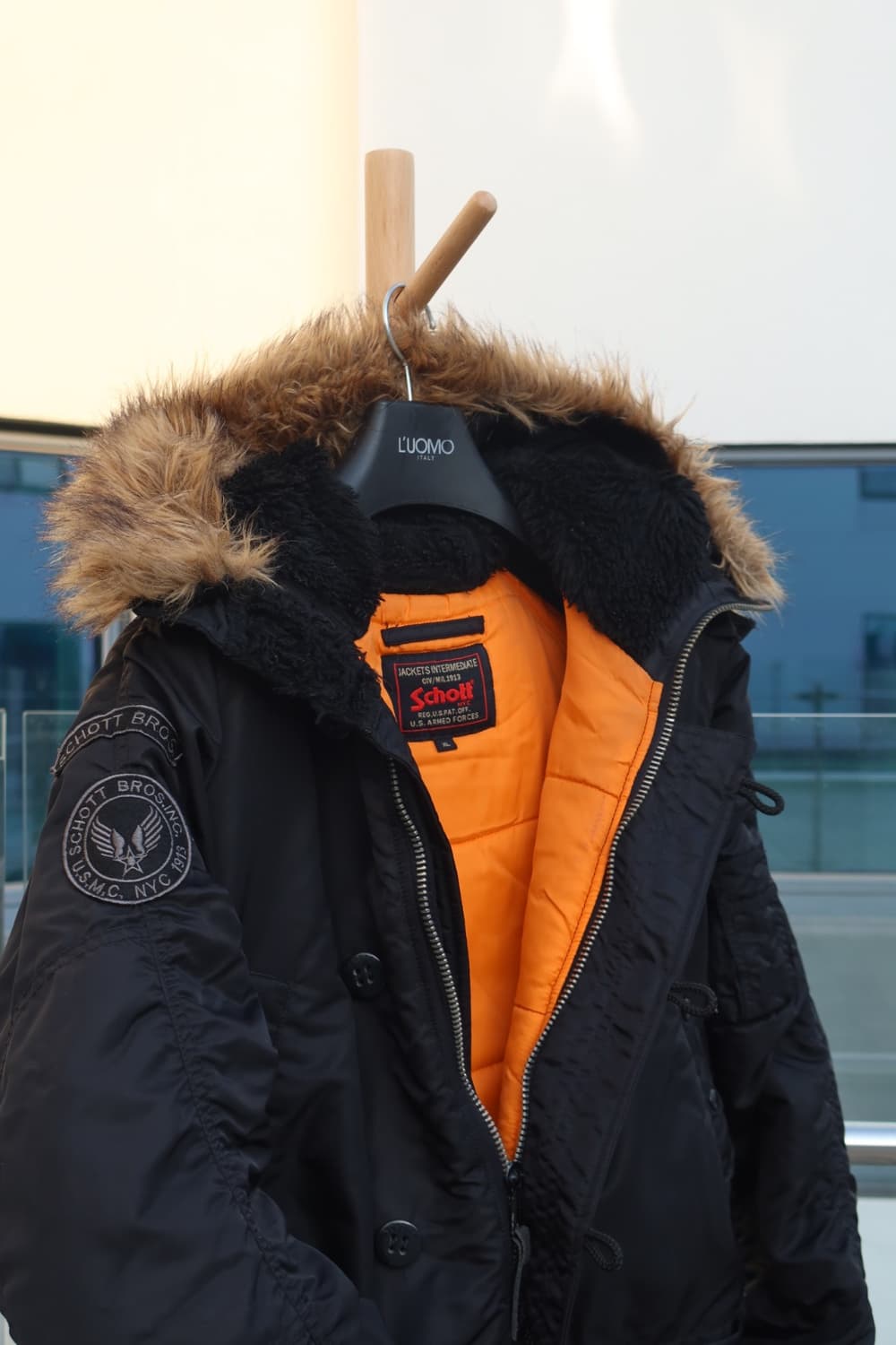 쇼트 n3b 자켓 나일론 블랙 상품이미지2